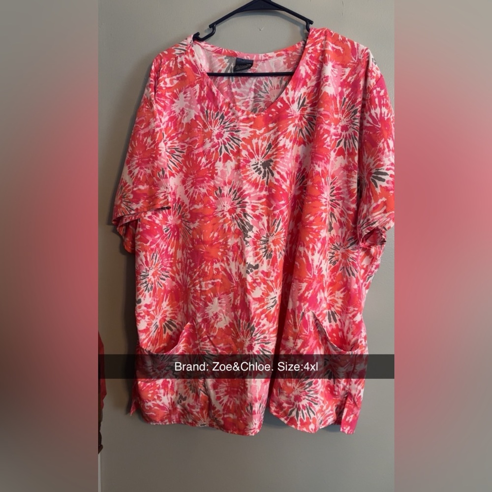 Women's Vibrant Pink Tie-Dye Tee